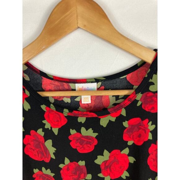 Lularoe Irma Rose Tshirt Size XXS - Picture 2 of 3